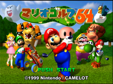 Mario Golf - Screenshot - Game Title Image