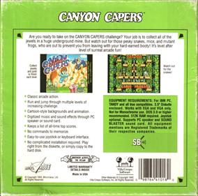 Dino Jnr. in Canyon Capers - Box - Back Image