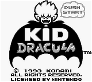 Kid Dracula - Screenshot - Game Title Image