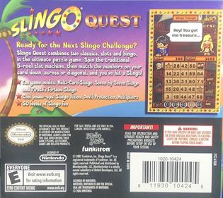 Slingo Quest - Box - Back Image