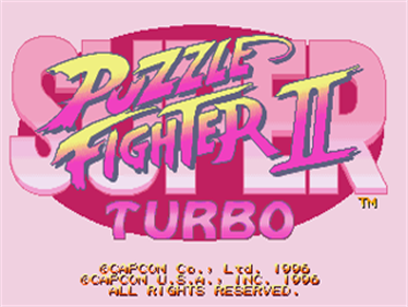 Super Puzzle Fighter II Turbo - Screenshot - Game Title Image