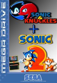 Sonic & Knuckles / Sonic the Hedgehog 2 - Fanart - Box - Front