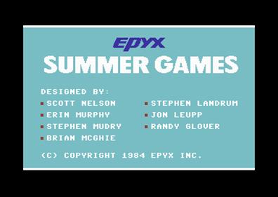 Epyx Games Collection - Screenshot - Game Title Image