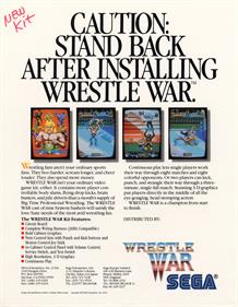 Wrestle War - Advertisement Flyer - Front Image