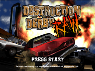 Destruction Derby RAW - Screenshot - Game Title Image