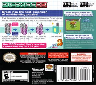 Picross 3D - Box - Back Image