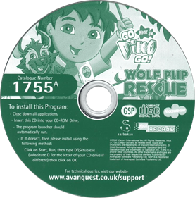 Go, Diego, Go!: Wolf Pup Rescue - Disc Image