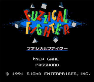 Fuzzical Fighter - Screenshot - Game Title Image