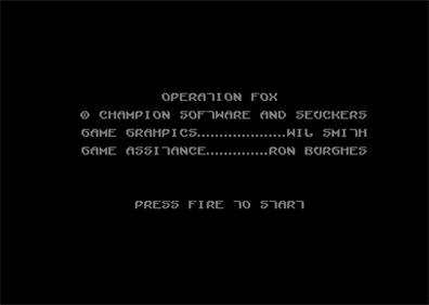 Operation Fox - Screenshot - Game Title Image
