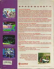 Space Quest II: Chapter II: Vohaul's Revenge - Box - Back Image