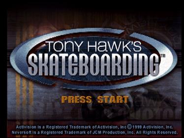 Tony Hawk's Pro Skater - Screenshot - Game Title Image