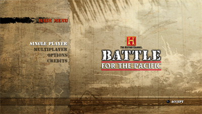 History Channel: Battle for the Pacific - Screenshot - Game Select Image