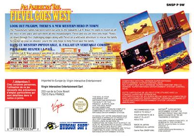 An American Tail: Fievel Goes West - Box - Back Image