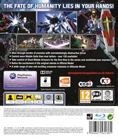 Dynasty Warriors: Gundam Reborn - Box - Back Image