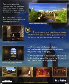 Adventure at the Chateau d'Or - Box - Back Image
