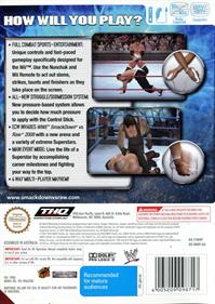 WWE SmackDown vs. Raw 2008 - Box - Back Image