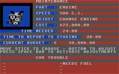 Shirley Muldowney's Top Fuel Challenge - Screenshot - Gameplay Image