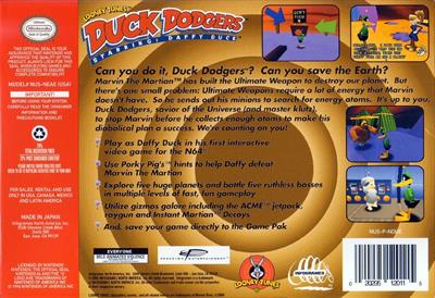 Looney Tunes Duck Dodgers Starring: Daffy Duck - Box - Back Image