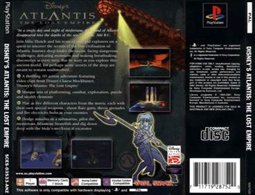 Disney's Atlantis: The Lost Empire - Box - Back Image