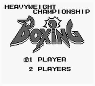 Heavyweight Championship Boxing - Screenshot - Game Title Image