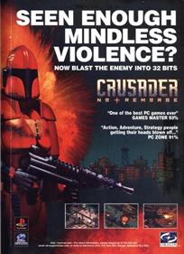 Crusader: No Remorse - Advertisement Flyer - Front Image