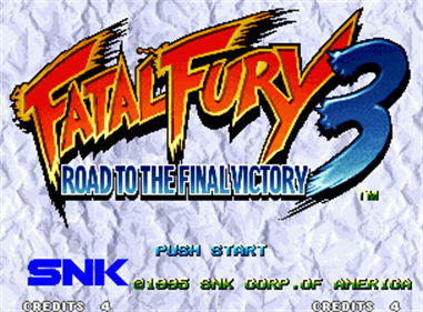 Fatal Fury 3: Road to the Final Victory - Screenshot - Game Title Image