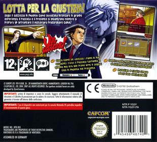Phoenix Wright: Ace Attorney: Trials and Tribulations - Box - Back Image