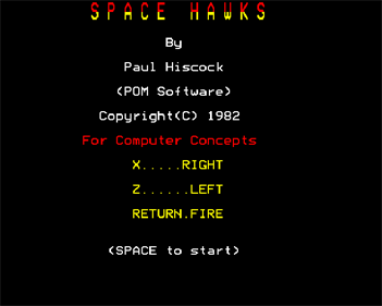 Spacehawks - Screenshot - Game Title Image