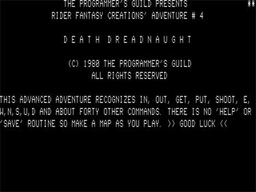 Death Dreadnaught - Screenshot - Game Title Image