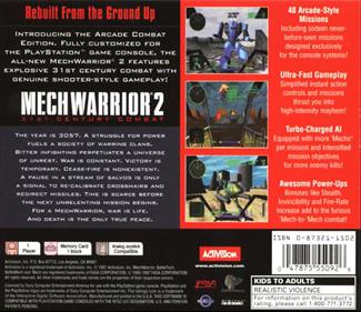 MechWarrior 2: 31st Century Combat - Box - Back Image