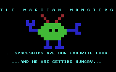 The Martian Monsters - Screenshot - Game Title Image