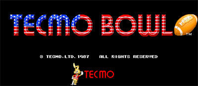 Tecmo Bowl - Screenshot - Game Title Image