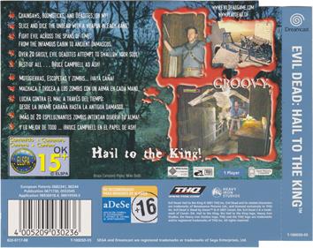 Evil Dead: Hail to the King - Box - Back Image