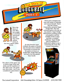 Super Dodge Ball - Advertisement Flyer - Front Image