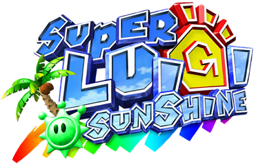 Super Luigi Sunshine - Clear Logo Image