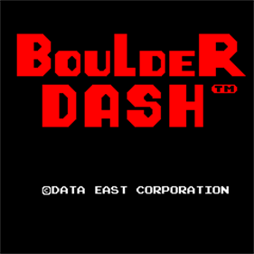 Boulder Dash (1984) - Screenshot - Game Title Image
