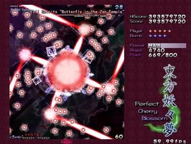 Touhou 07: Perfect Cherry Blossom - Screenshot - Gameplay Image