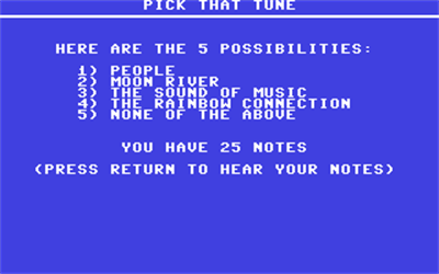 Pick That Tune - Screenshot - Gameplay Image