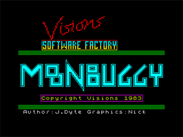 Moon Buggy (Visions Software Factory) - Screenshot - Game Title Image