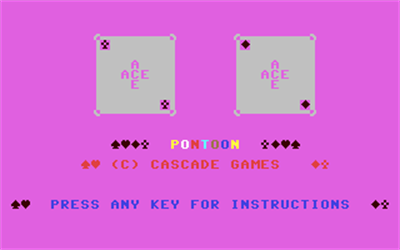 Pontoon (Cascade Games) - Screenshot - Game Title Image