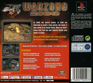 Warzone 2100 - Box - Back Image