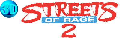3D Streets of Rage 2 - Clear Logo Image