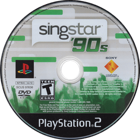 SingStar '90s - Disc Image