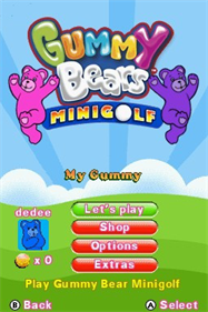 Gummy Bears Minigolf - Screenshot - Game Select