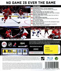 NHL 08 - Box - Back Image