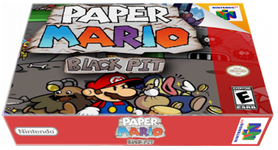 Paper Mario: Black Pit - Box - 3D Image