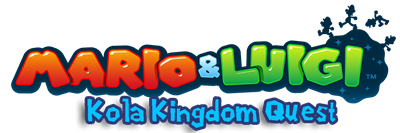Mario & Luigi: Kola Kingdom Quest - Clear Logo Image