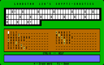 Crypti-Crostics - Screenshot - Gameplay Image