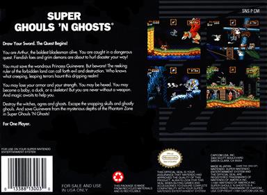 Super Ghouls 'n Ghosts - Box - Back Image