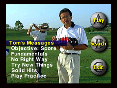 ESPN Golf: Lower Your Score With Tom Kite: Shot Making: Mental Messages - Screenshot - Game Select Image